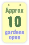  approx 10 gardens open 