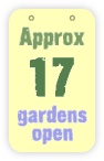  approx 17 gardens open 